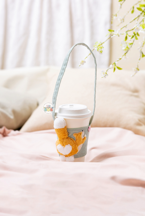 Starbucks Hong Kong - 2026 Cherry Blossom ‘Nap Under the Willow’ Collection x Corgi Tail Convenient Single Cup Handbag