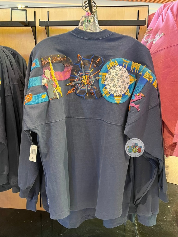 DLR/WDW - Spirit Jersey Epcot Logo Attraction Graffiti Blue Grey Pullover (Adult)