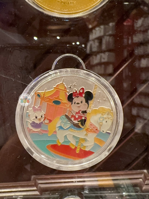 HKDL - Gold Medallion Coin x "Minnie Mouse & Daisy Duck Cinderella Carousel"