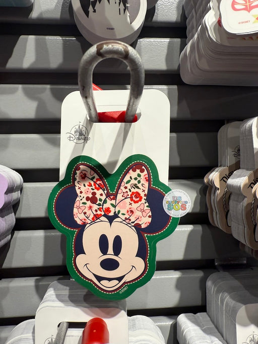 DLR/WDW - Vinyl Decals 2026 - Minnie Face Icon in Floral Bow