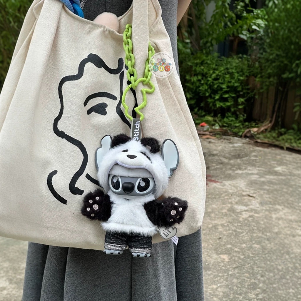 MINISO China - Disney Stitch 'Panda' Vinyl Plush Keychain (Limited