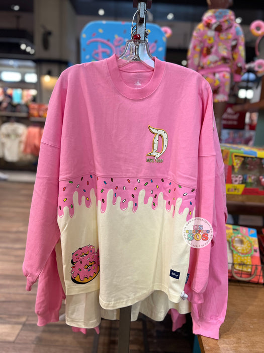 DLR - Disney Eats Snacks - Spirit Jersey "Disneyland Resort" Mickey Donut Pink Cream Pullover (Adult)
