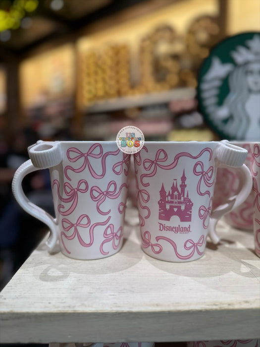 DLR/WDW - Starbucks Castle & Ribbon Park Logo Pink Ceramic Mug