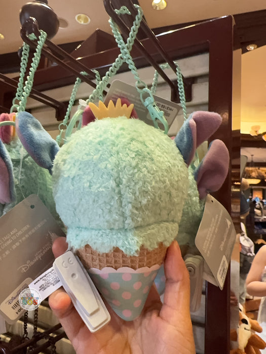 HKDL - 2026 Ice Cream Cone x Stitch Plush Keychain