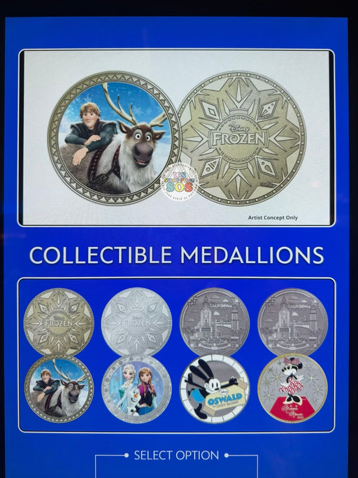 DLR - Color Collectible Medallions 2026 - California Adventure & Frozen