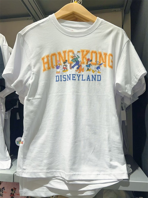 HKDL - Mickey & Friends "Hong Kong Disneyland" Wordings T Shirt for Adults