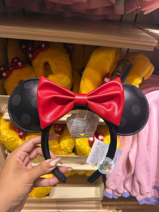 DLR/WDW - Minnie Mouse Imitation Leather Ear Headband