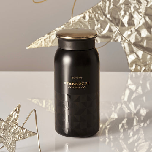 Starbucks China - Coffee Treasure 2023 - 16. Black Gold Stainless Steel Bottle 355ml