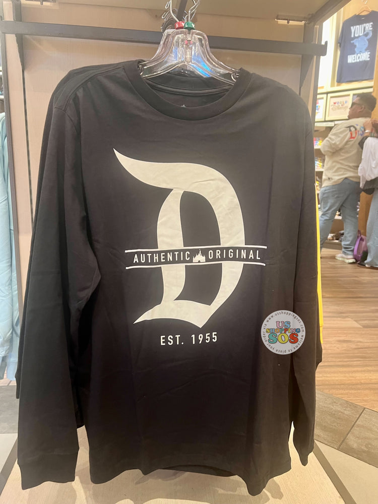 DLR/WDW - Authentic Original Black Long Sleeve Shirt (Adult)