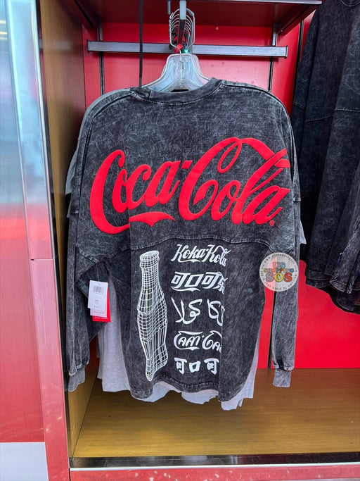DLR/WDW - Coca Cola 2026 - Spirit Jersey Coca Cola in Different Languages Wash Black Pullover (Adult)