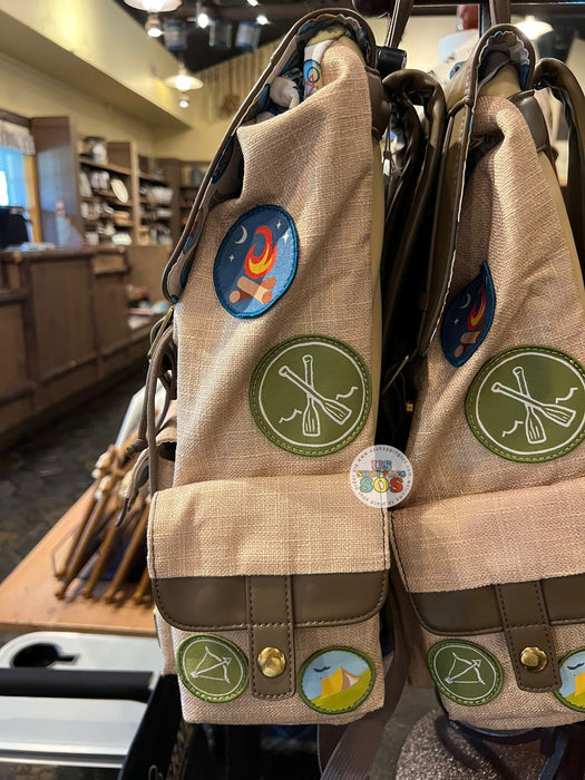 WDW - Disney’s Fort Wilderness Resort & Campground - Loungefly Patches Olive/Light Beige Camping Backpack