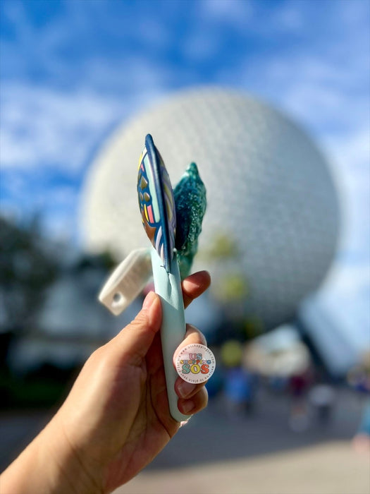 DLR/WDW - Walt Disney World 4-Park Icon Aqua Bow Ear Headband