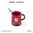 Starbucks China - Harry Potter x Starbucks - Gryffindor Color Changing Ceramic Mug with Coaster 365ml