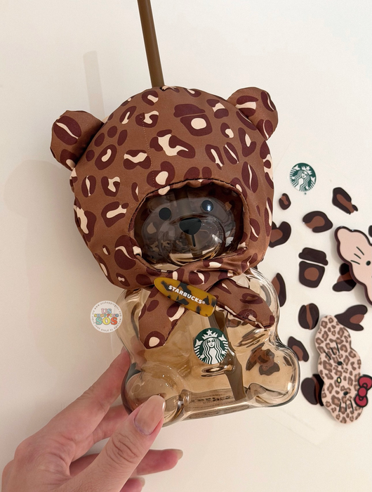 Starbucks China - 2026 Leopard Print Brown Series Bearista Glass 660ml with Stickers Color: Brown (Release Date: Aug 4, 2026)