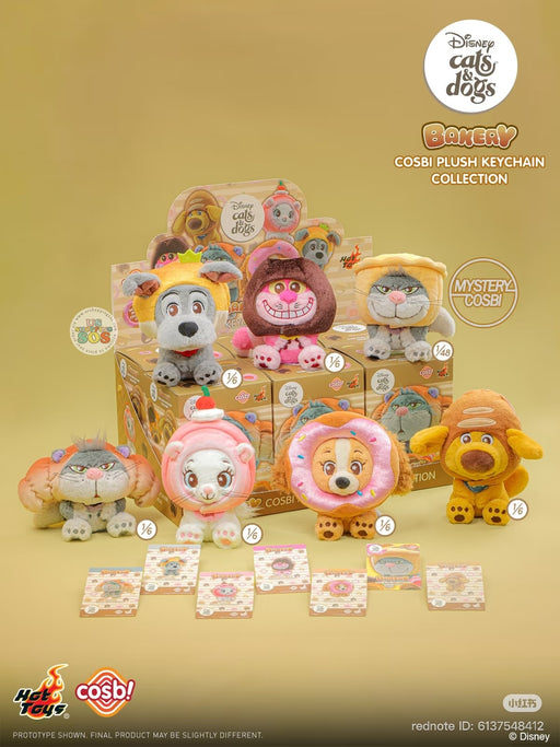 Hot Toy Cosbi - Disney Cats & Dogs Bakery Cosbi Plush Keychain Blind Box (Release Date: Jun 5, 2026)