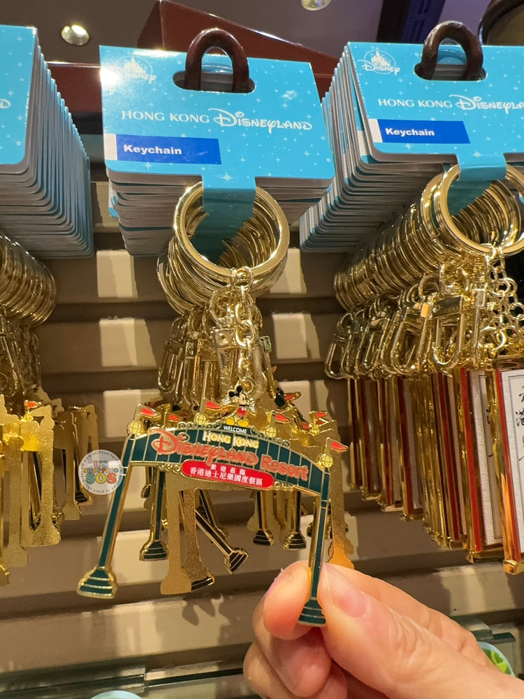 HKDL - Mickey Mouse Disneyland Park Entrance Shaped Keychain