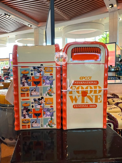 WDW - Epcot Food & Wine Festival 2026 - Mickey & Friends Trash Can Salt/Pepper Shaker