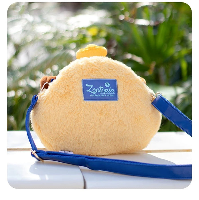 China Exclusive- Zootopia Officer Clawhauser Sycee Big Face Plushy Shoulder Bag