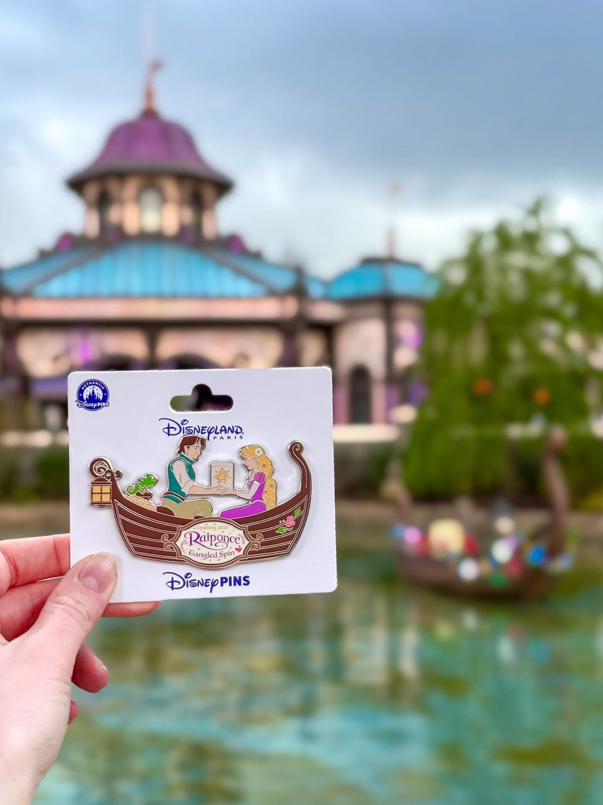 DLP - 2026 Tangled x Rapunzel, Eugene & Pascal Pin Badge — USShoppingSOS