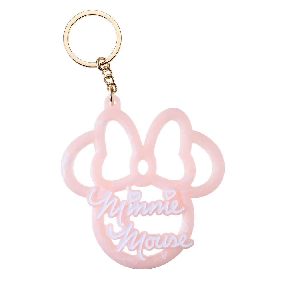JDS - Key chain Fes x Minnie Mouse Marble Name Logo Keychain
