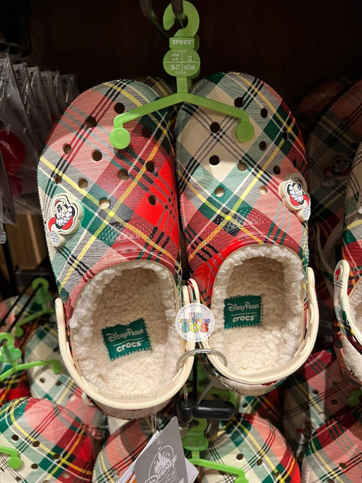 DLR/WDW - Christmas 2026 - Crocs Holiday Plaid Classic Lined Clog (Adult)