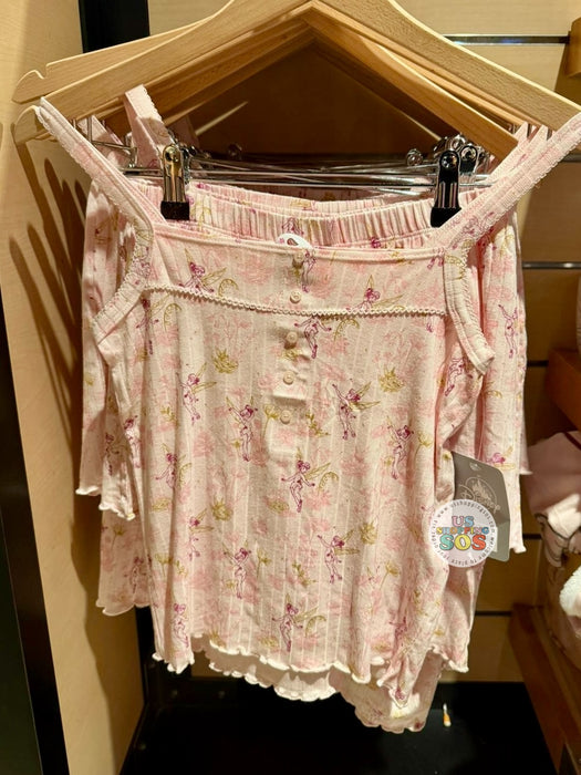 DLP - Tinker Bell Floral Pastal - Spaghetti Strap Short Pajama Set