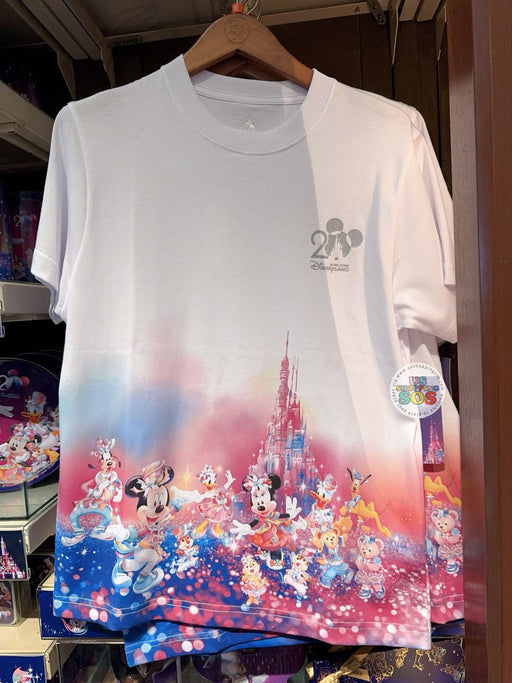 HKDL - 20th Anniversary Grand Celebration - Mickey and Friends White Tee for Adults