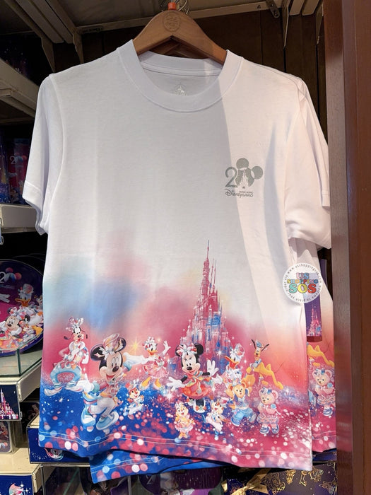 HKDL - 20th Anniversary Grand Celebration - Mickey and Friends White Tee for Adults