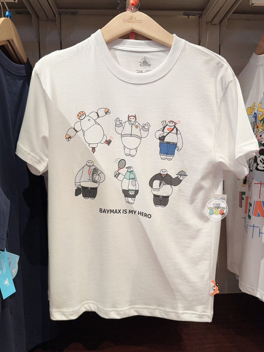 HKDL - Baymax with Different Costumes ‘Baymax is my Hero’ T Shirt for Adults