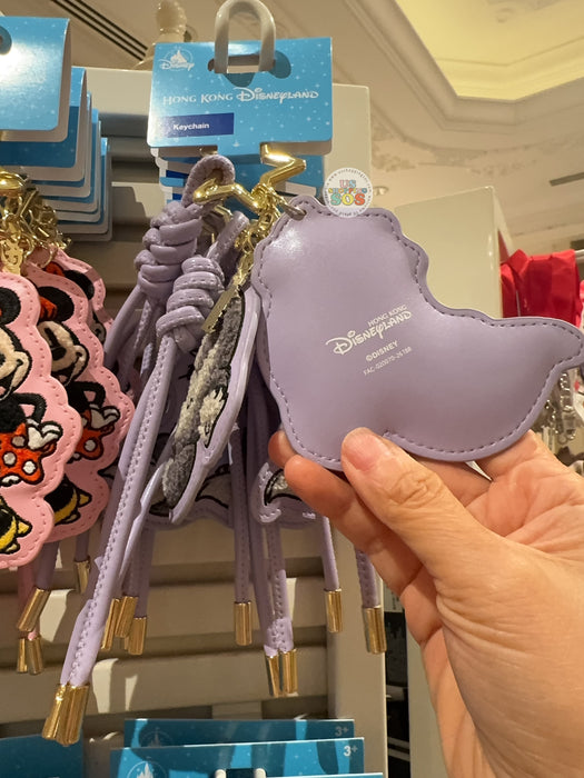 HKDL - 2026 Cinderella Lucifer Cat Embroidered Leather Strap & Keychain