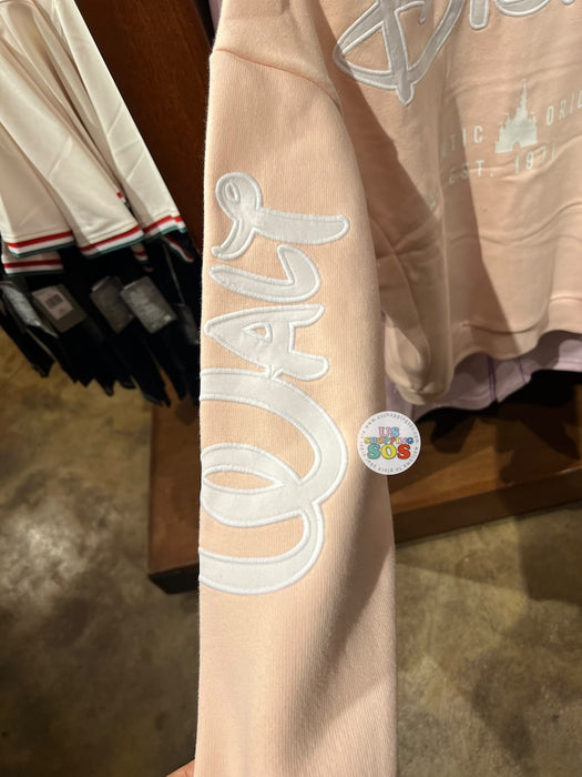 DLR/WDW - Park Logo Authentic Castle Original Peach Zip Hoodie Jacket (Adult)