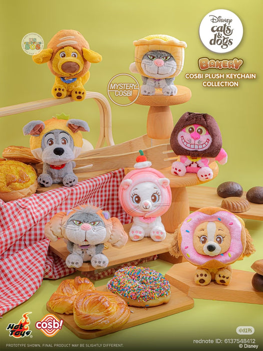 Hot Toy Cosbi - Disney Cats & Dogs Bakery Cosbi Plush Keychain Blind Box (Release Date: Jun 5, 2026)