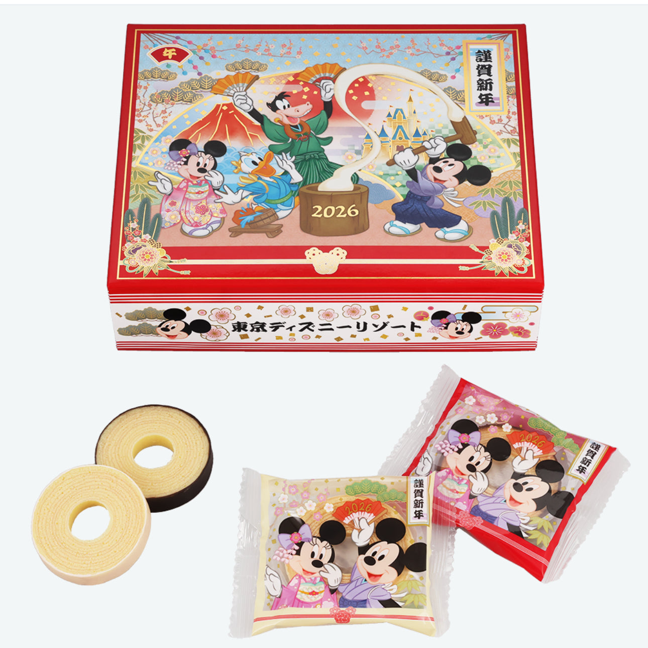 TDR - 2026 Happy New Year Mickey & Friends Collection x Mickey & Friends Baumkuchen Box Set(Release Date: Dec 1, 2025)