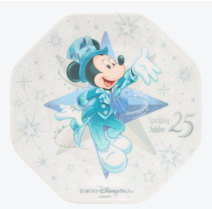 TDR - Tokyo DisneySea 25th Anniversary "Sparkling Jubilee" x Mickey & Friends Plate Set of 4 (Release Date: Apr 8, 2026)