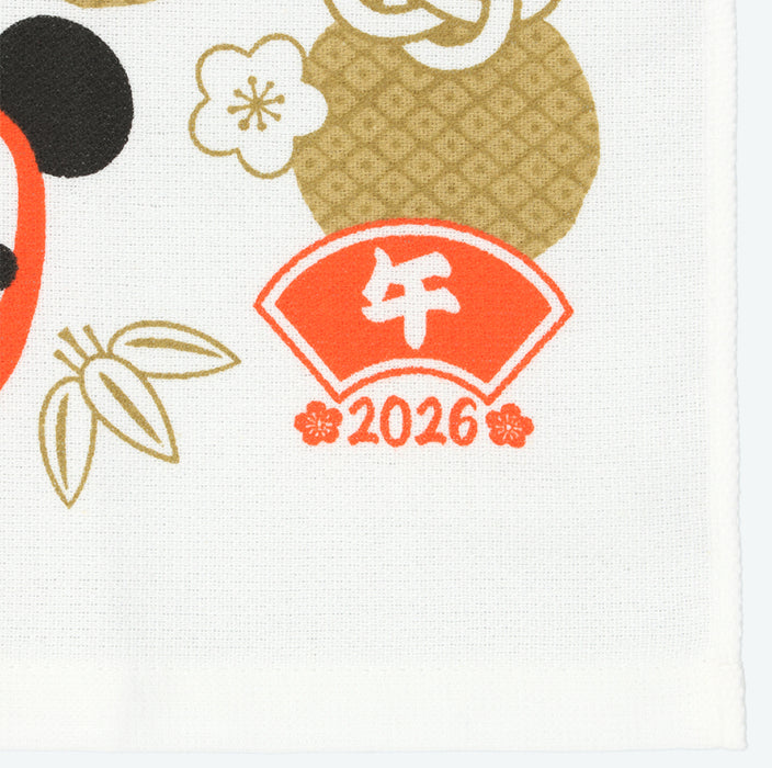 TDR - 2026 Happy New Year Mickey & Friends Collection x Mickey & Friends "Daruma" Face Towels Set of 2 (Release Date: Dec 1, 2025)