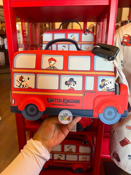 DLR/WDW - Epcot World Showcase United Kingdom 2026 - Loungefly Mickey & Friends London Bus Crossbody Bag