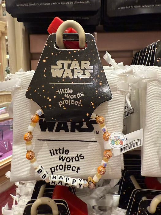 DLR/WDW - Little Words Project x Star Wars BB-8 “BB Happy” Bracelet
