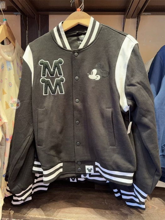 HKDL -  Mickey Mouse Black & White Baseball Jacket for Adults