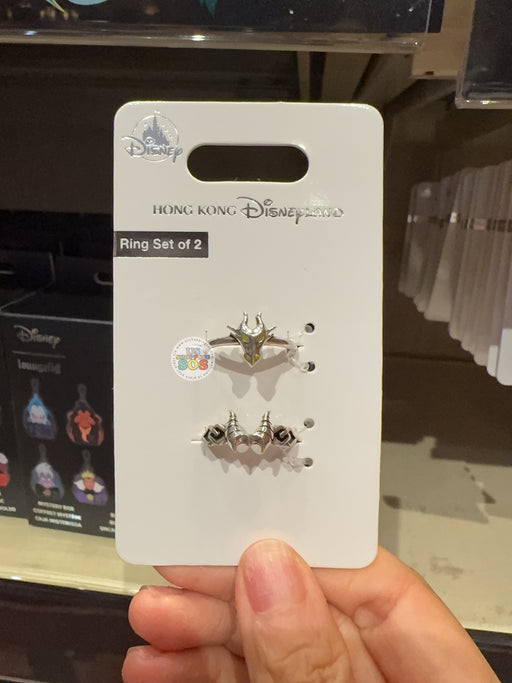 HKDL - 2026 Disney Halloween - Disney Villians x Maleficent Rings Set of 2