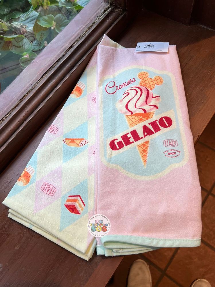WDW - Epcot World Showcase Italy 🇮🇹 - When in Rome 2025 - Gelato Kitchen Towel Set of 2
