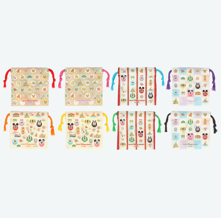 TDR - 2026 Happy New Year Mickey & Friends Collection x Mickey & Friends "Daruma" Drawstring Bags Blind Box (Whole Box) (Release Date: Dec 1, 2025)