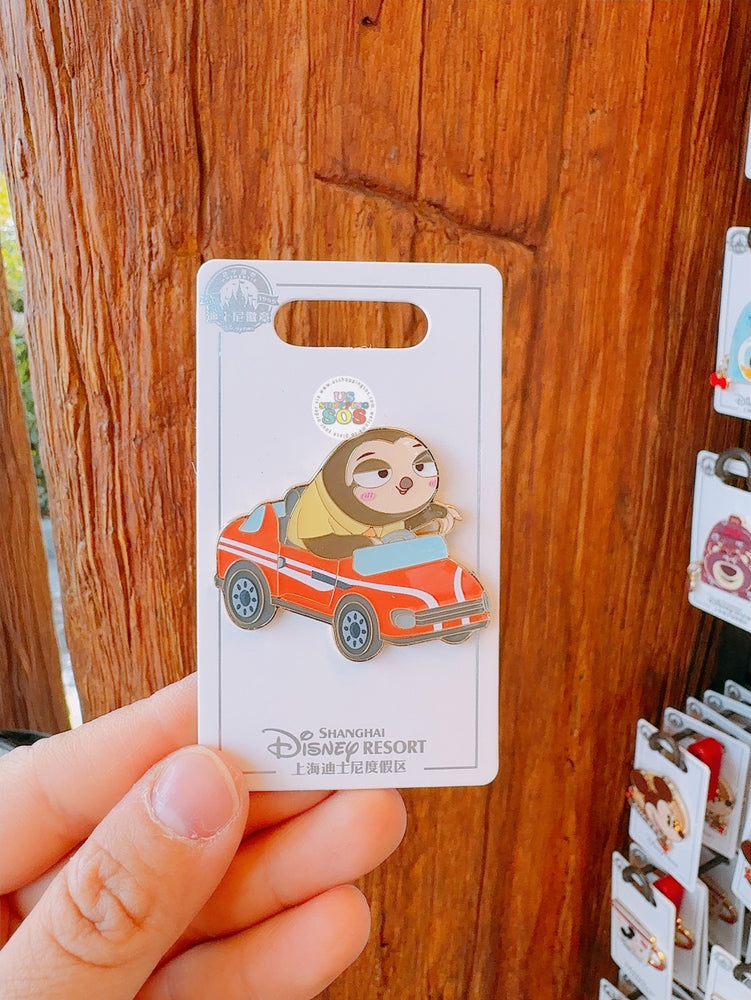 SHDL - Zootopia ‘Driving’ a Car x Flash Pin Badge