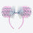 TDR - Minnie Mouse Ruffle ‘Pink & Geey’ Ears Headband (Release Date: Apr 17, 2025)