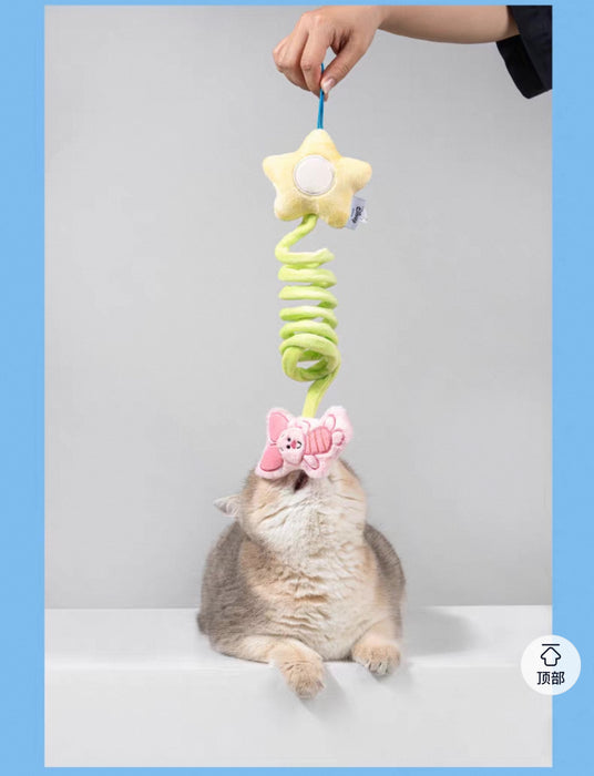 China Exclusive - Winnie the Pooh Cat Toy, Hangable and Interactive