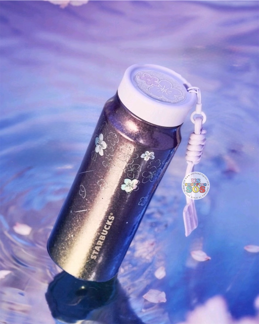 Starbucks China - Twilight Sakura 2026 - Cherry Blossom Gradient Dual-Lid Titanium Cup 350ml