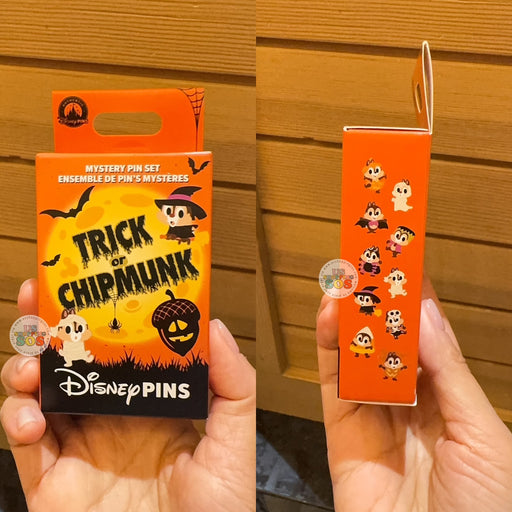 HKDL - 2026 Disney Halloween - Chip 'n Dale ''Trick or Chipmunk Mystery Pin Set