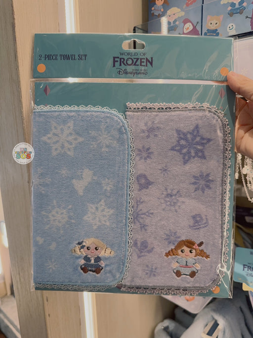 HKDL - 2025 World of Frozen x Elsa & Anna Mini Towels Set of 2
