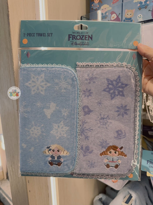 HKDL - 2025 World of Frozen x Elsa & Anna Mini Towels Set of 2