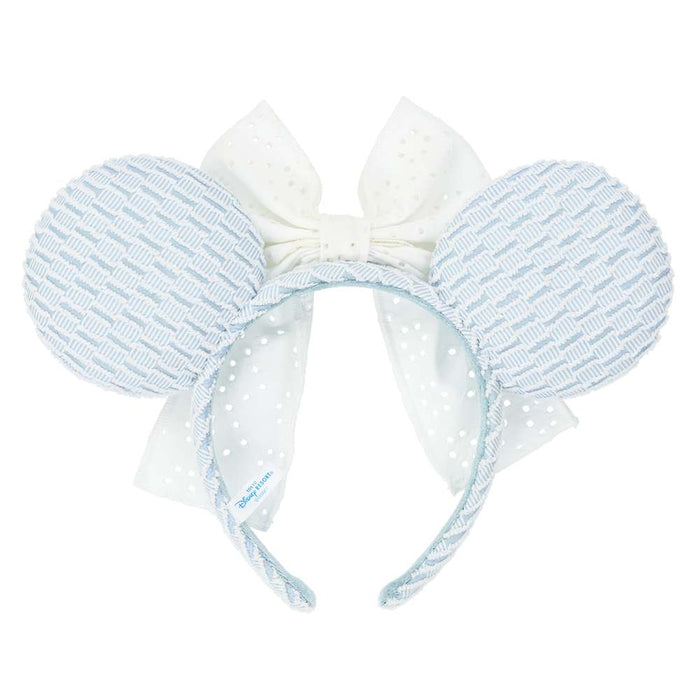 TDR - Minnie Mouse Lace Bow & Soft Color Ear Headband Color: Baby Blue (Release Date: July 17, 2025)