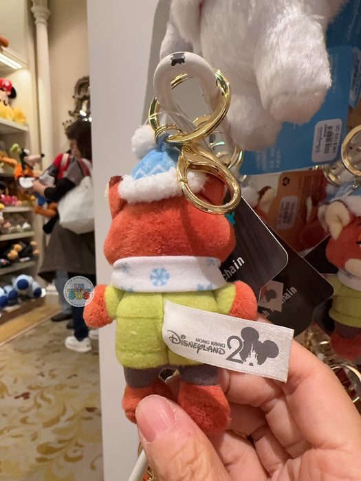HKDL - Zootopia 2 x Nick Wilde Christmas Mini Plush Keychain